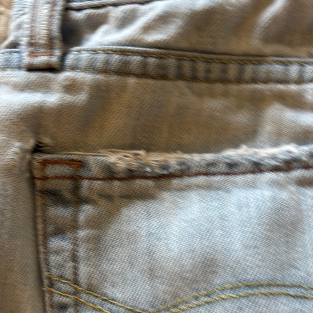 Abercrombie & Fitch Light Blue Flare Wide Leg Jeans - Picture 5 of 7